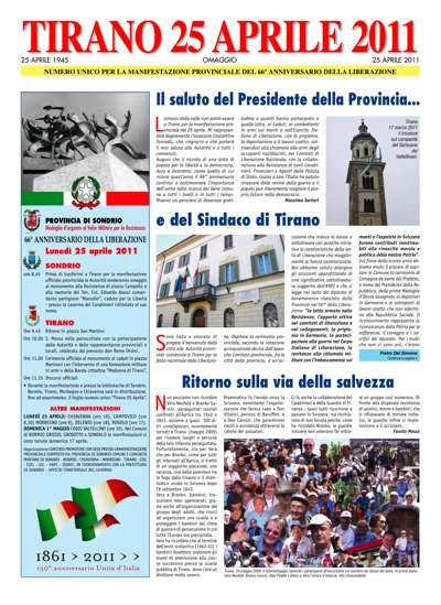 Festeggiamenti del 25 aprile a Tirano